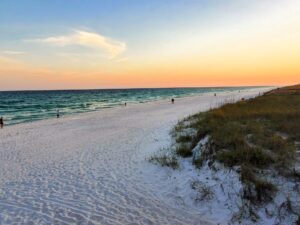 Navarre Beach at sunset